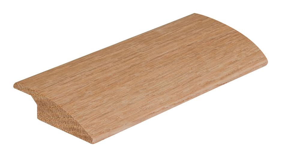 Flexco Oak 9/16-in T x 2-in W x 78-in L Unfinished Oak Solid wood Reducer Floor Moulding Trim