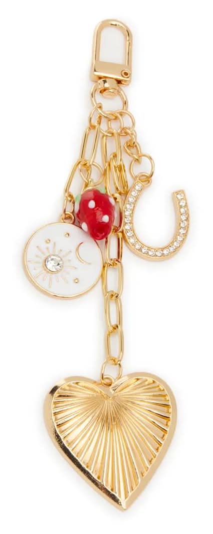 Ok Originals Gold Strawberry Bag Charm (Gold One Size)