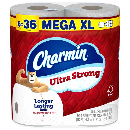 Charmin Ultra Strong Super Mega Rolls 2-ply Bathroom Tissue (9.9 cm x 10.1 cm)
