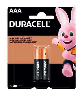 Pila Alcalina Duracell Aaa Paquete 2 Unidades
