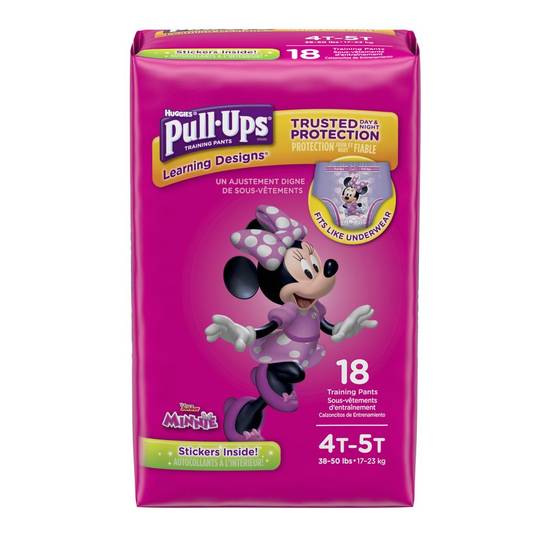 Pull-Ups Learning Designs Girls' Training Pants 4T-5T (17 ct)