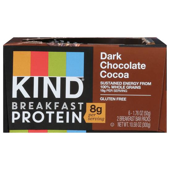 Kind Breakfast Dark Chocolate Cocoa Protein Bars