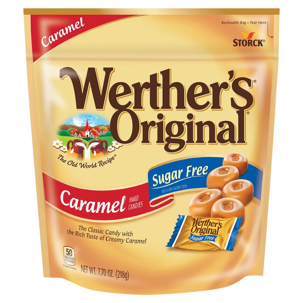 Werther's Original Hard Sugar Free Caramel Candies (7.7 oz)