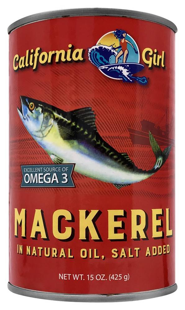 California Girl Mackerel in Oil (15 oz)