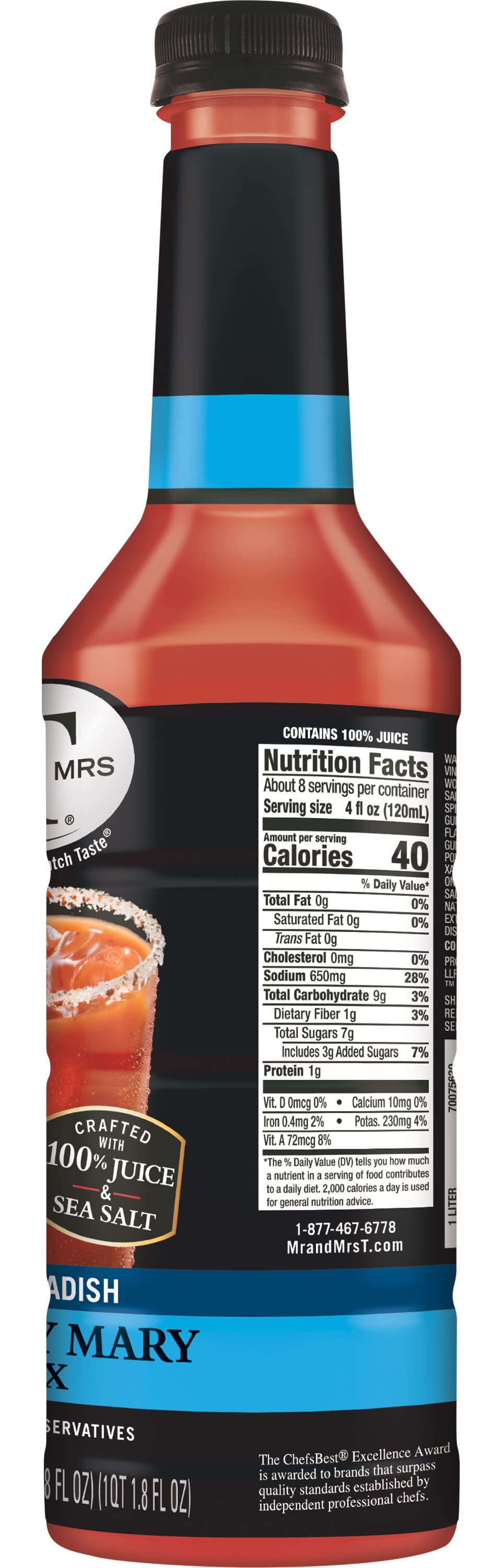Mr & Mrs T Horseradish Bloody Mary Mix (33.8 fl oz) | Postmates