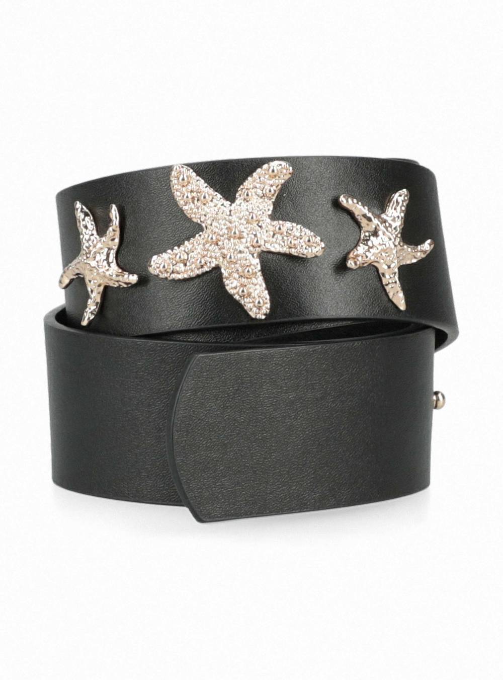 Foster cinturon ajustable detalle estrellas de mar negro 'l/xl