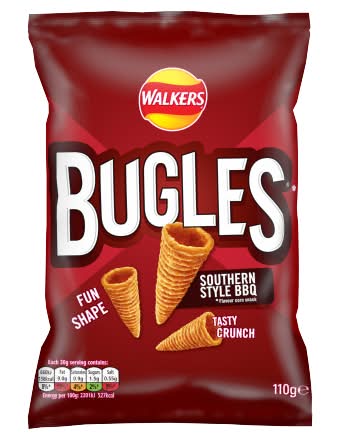 Walkers Southern Style Bbq, Bugles Sharing Snacks Crisps (110g)
