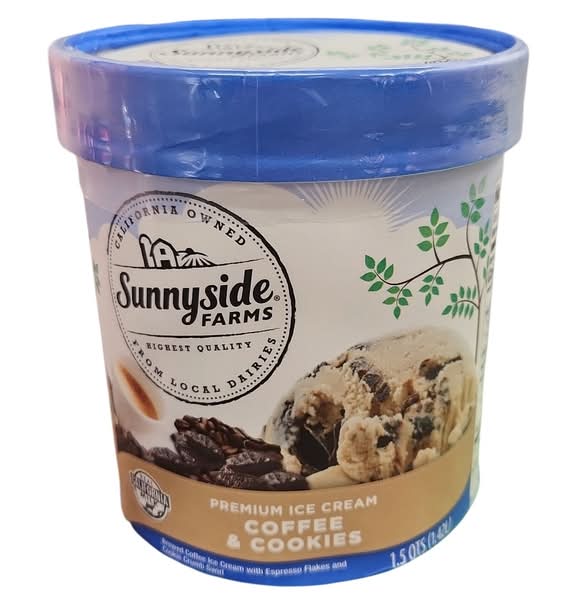 Sunnyside Farms Premium Ice Cream Coffee & Cookies (1.42 L)