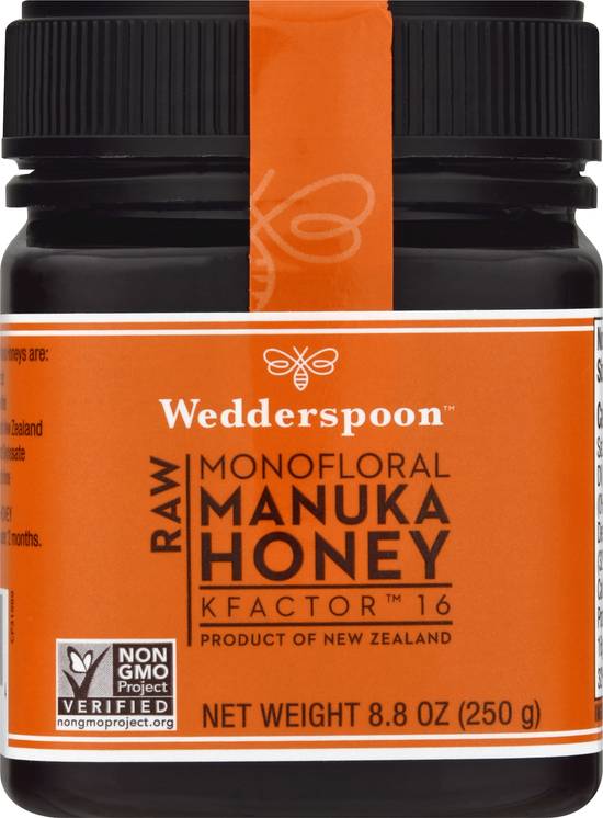 Wedderspoon Raw Monofloral Kfactor 16 Manuka Honey