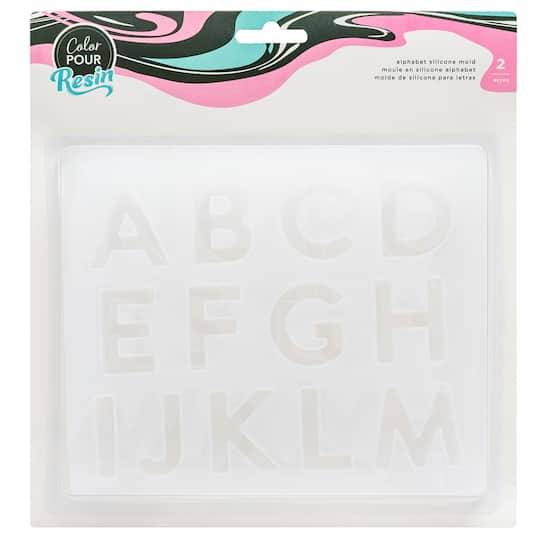 American Crafts Color Pour Resin Alphabet Mold