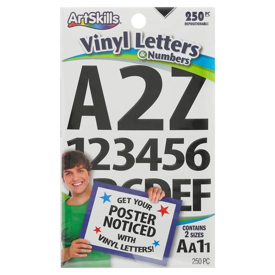 Artskills Vinyl Letters & Numbers (250 ct)
