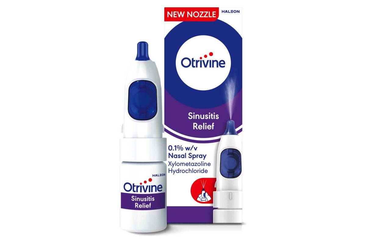 Otrivine Sinusitis Relief 0.1% w/v Nasal Spray 10ml