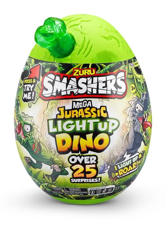 ZURU smashers mega jurassic huevo sorpresa de dinosaurio