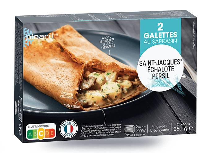 2 galettes noix de Saint-Jacques