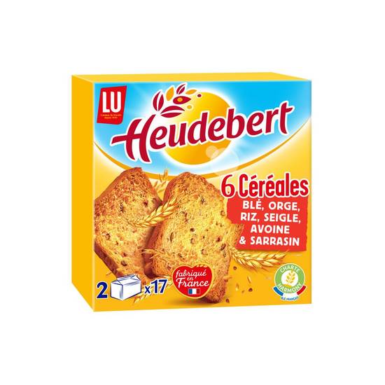 Biscottes 6 céréales Heudebert 300g