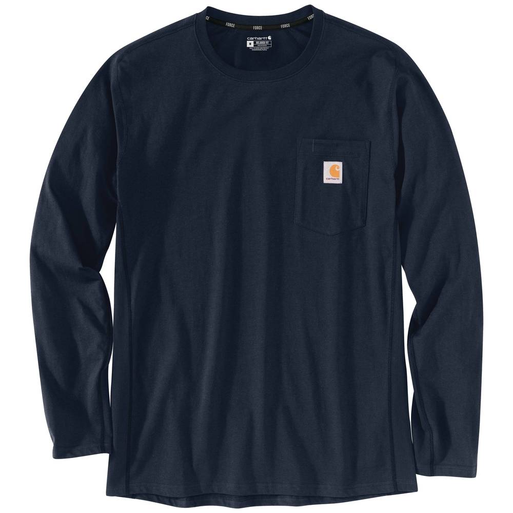 Carhartt Men's Blue Jersey Long Sleeve T-shirt (X-large) | 106656-I26XLREG