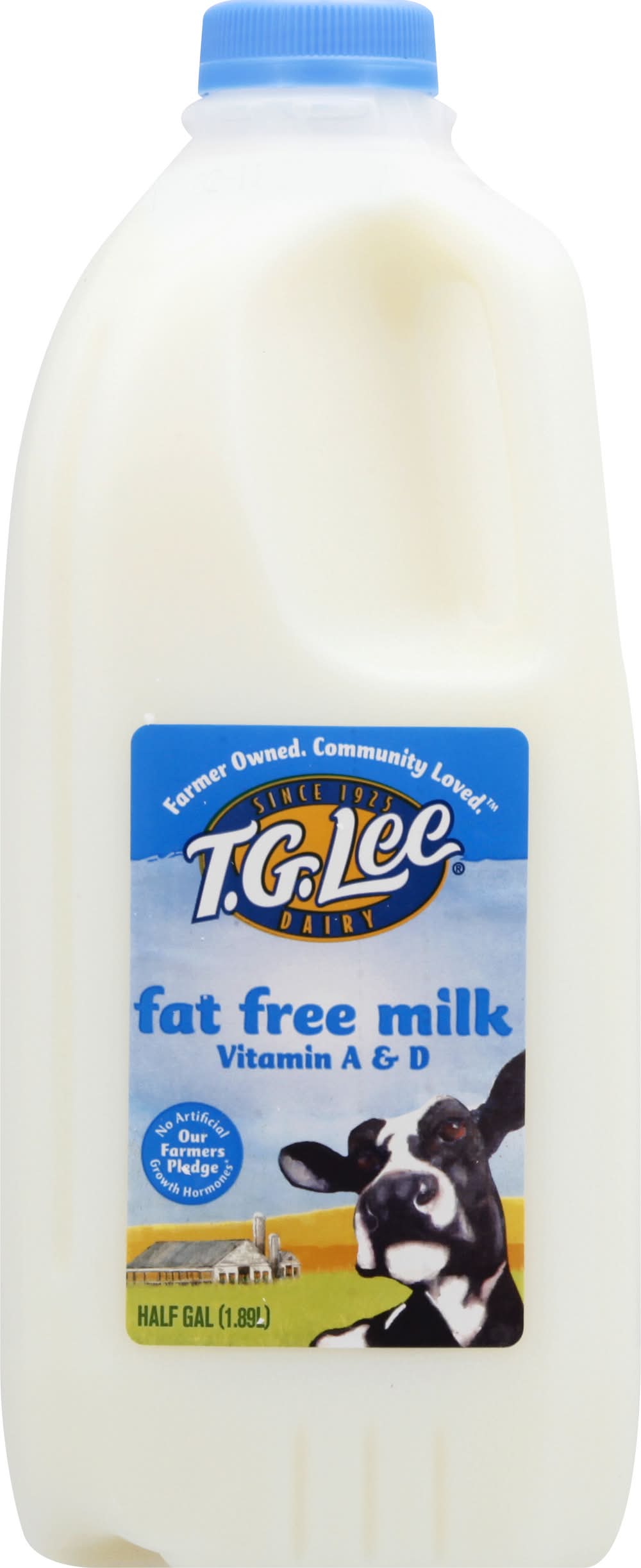 T.G. Lee Fat Free Milk (0.5 gal)