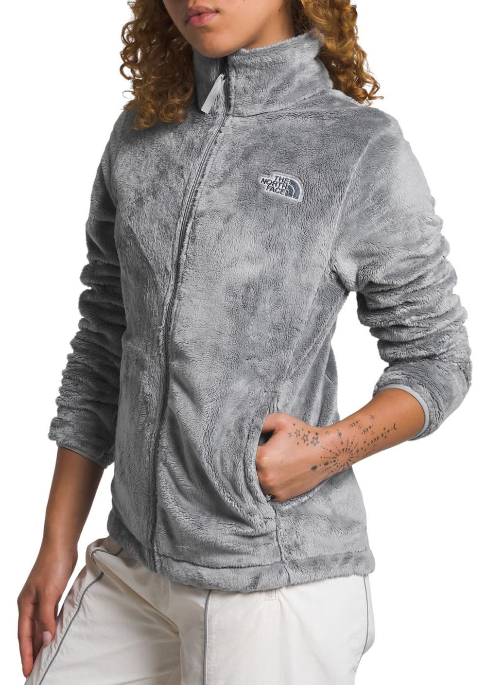 The North Face Women's Osito Fleece Jacket (Meld Grey Npf, XL)