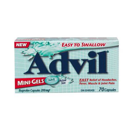 Advil Ibuprofen Mini Gels Capsules 200 mg (70 ct)