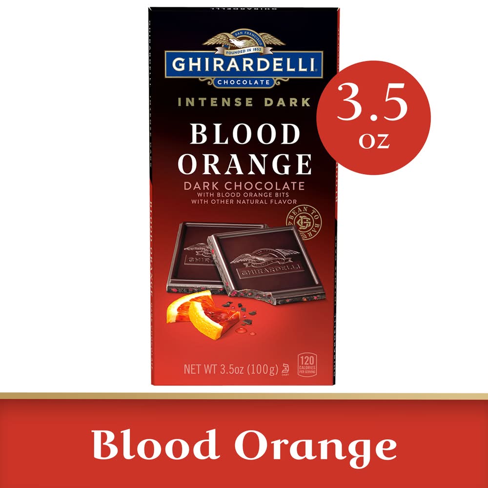 Ghirardelli Blood Orange Intense Dark Chocolate (3.5 oz)