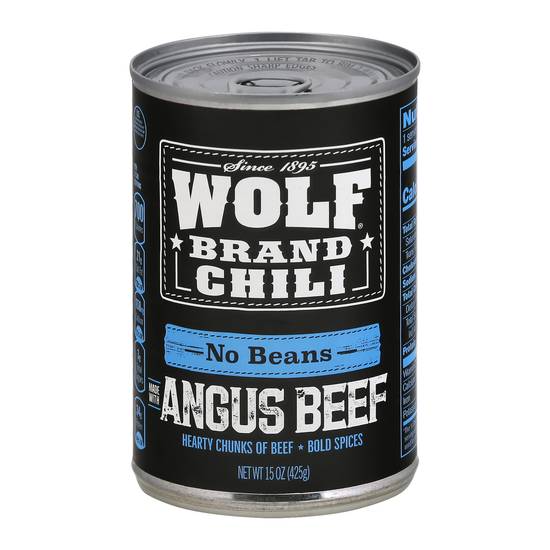 Wolf Brand Chili No Beans With Angus Beef