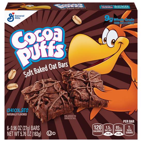 Cocoa Puffs Whole Grain Soft Baked Oat Bars (chocolate)