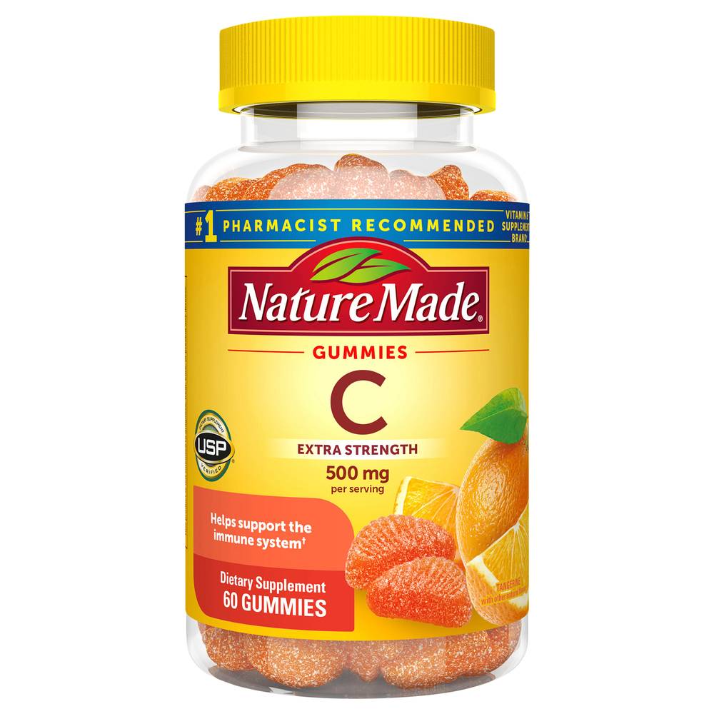 Nature Made Extra Strength Vitamin C 500 mg Tangerine Gummies (9.28 oz)