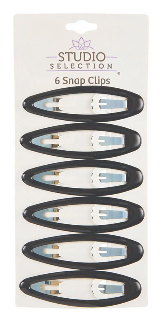 Studio Selection Oval Snap Clips, Large, Assorted (6 ct)