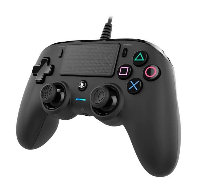 Nacon Wired Controller For Playstation 4 & Windows, Black