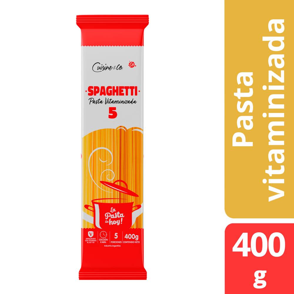 Cuisine & co spaghetti 5 pasta vitaminizada (400 g)