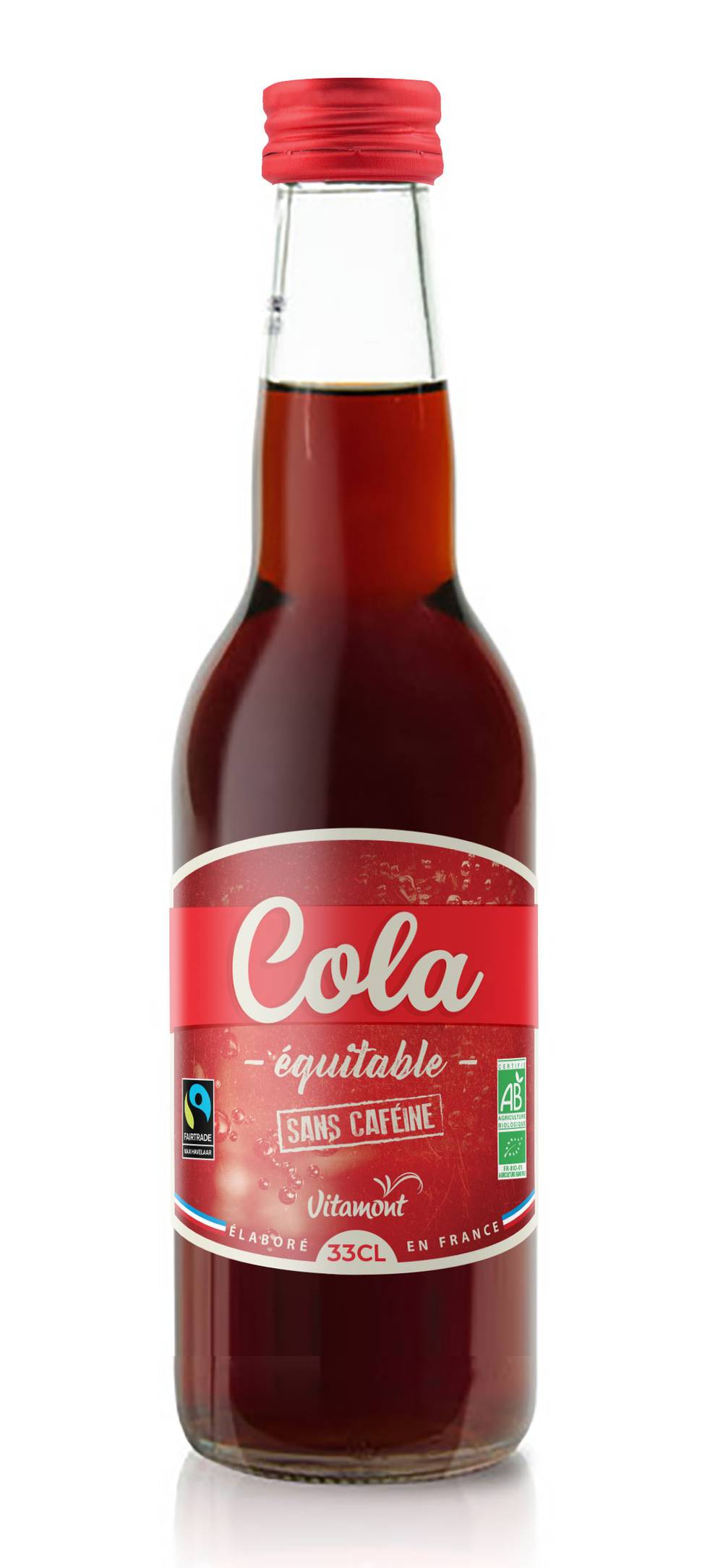 Vitamont - Cola équitable sans caféine (330 ml)