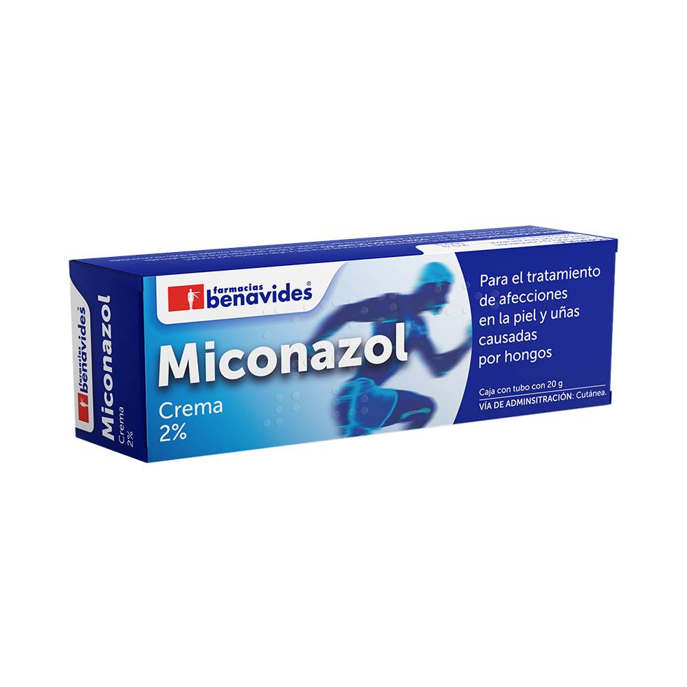 Farmacias benavides miconazol crema 2% (tubo 20 g)