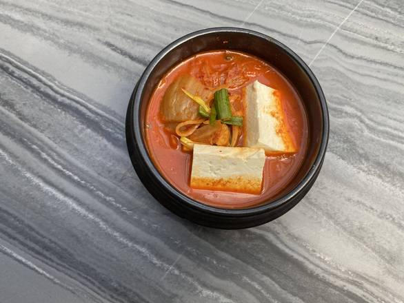 Kimchi Jjigae with Rice 김치찌개