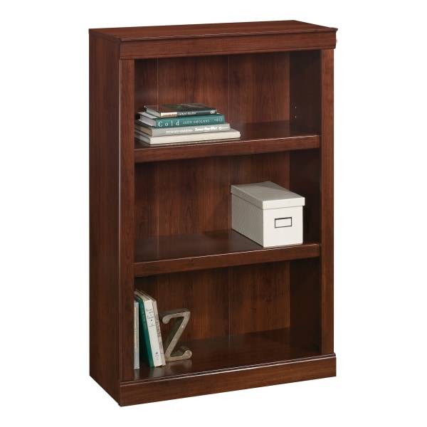 Realspace 45 H 3-shelf Bookcase Mulled Cherry