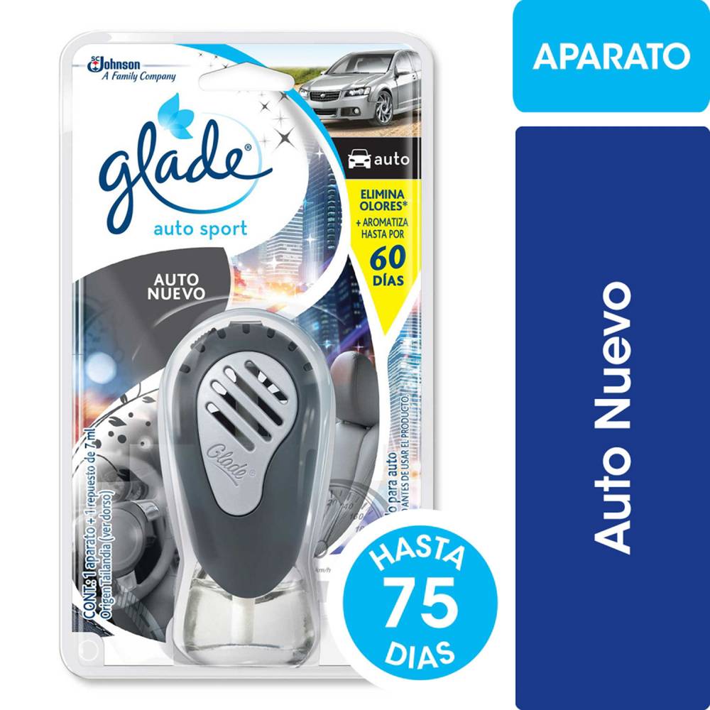 Glade · Aparato ambientador + repuesto - Auto Nuevo