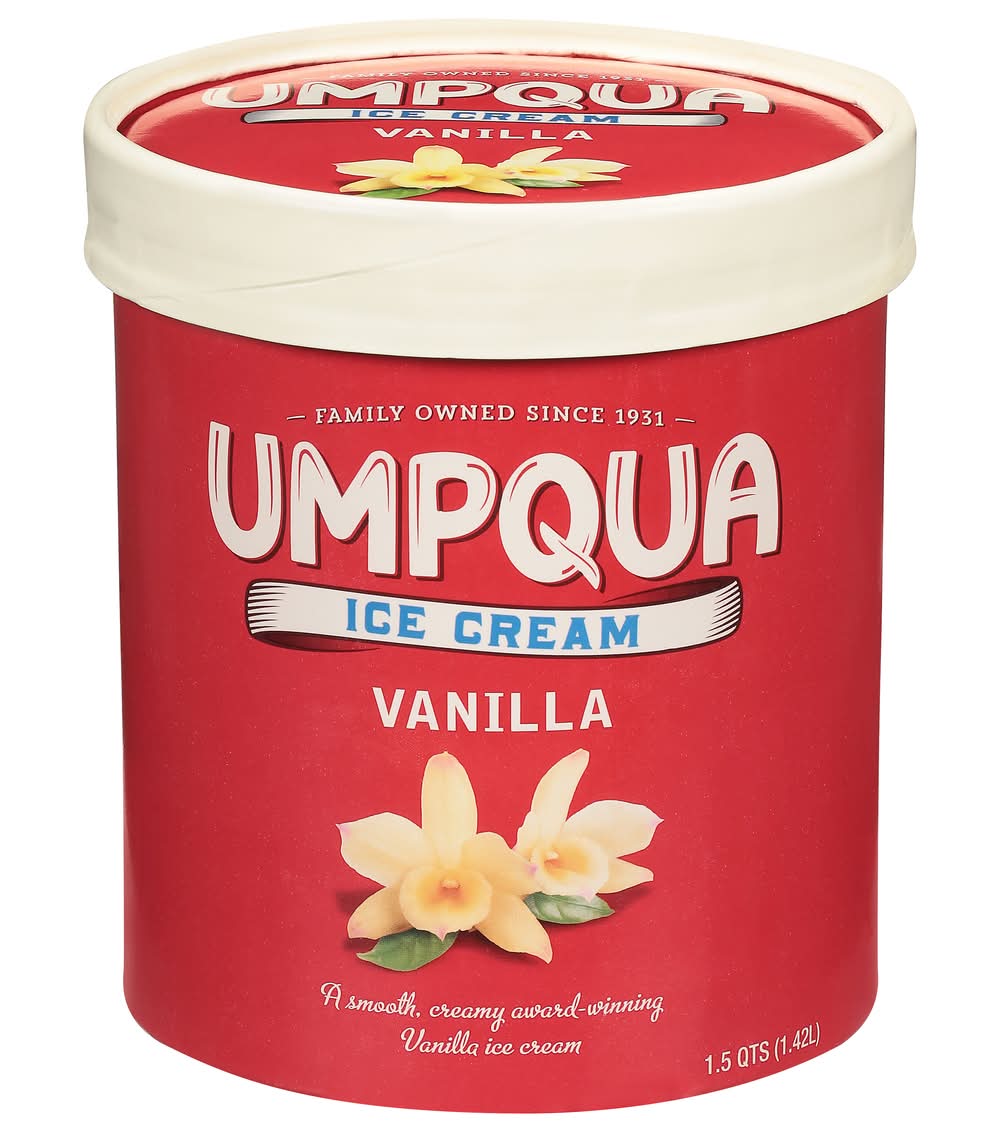 Umpqua Dairy Ice Cream, Vanilla (1.5 qt)