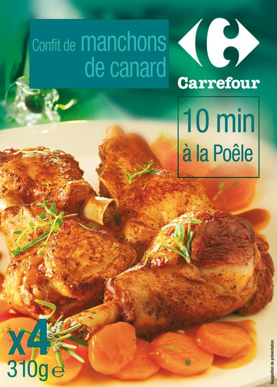 Carrefour - Manchons de canard confits (4 pièces)