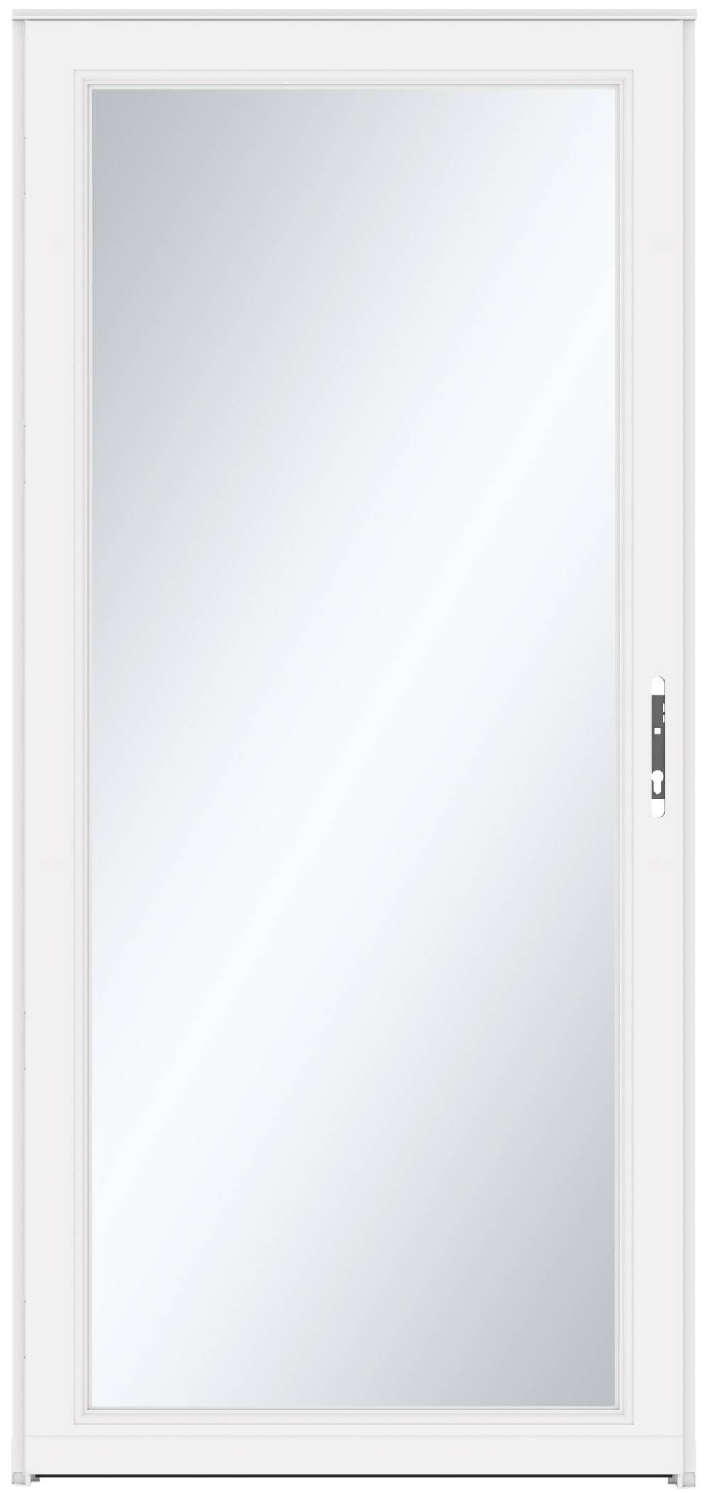 LARSON Signature Selection 32-in x 81-in White Aluminum Storm Door Full-view with Interchangeable Screen (Handle Not Included) | 14904031