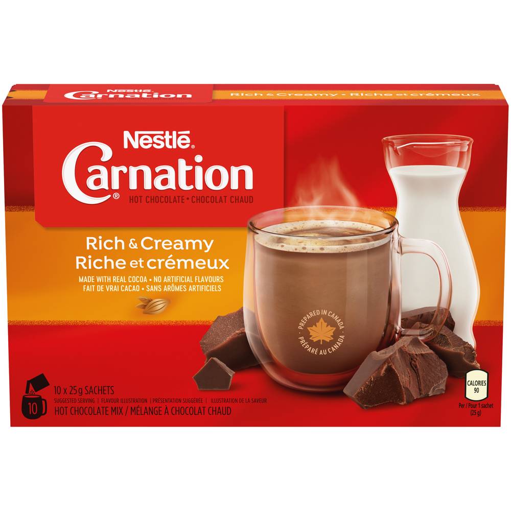 Carnation Rich & Creamy Hot Chocolate Mix (250 g, 10 ct)