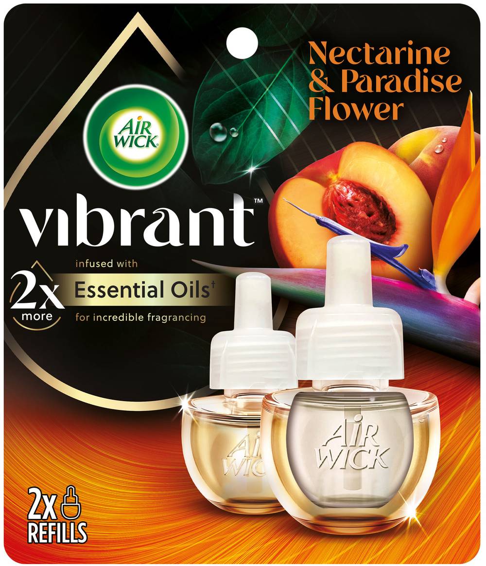 Air Wick Vibrant Refills Nectarine & Paradise Flower Essential Oil