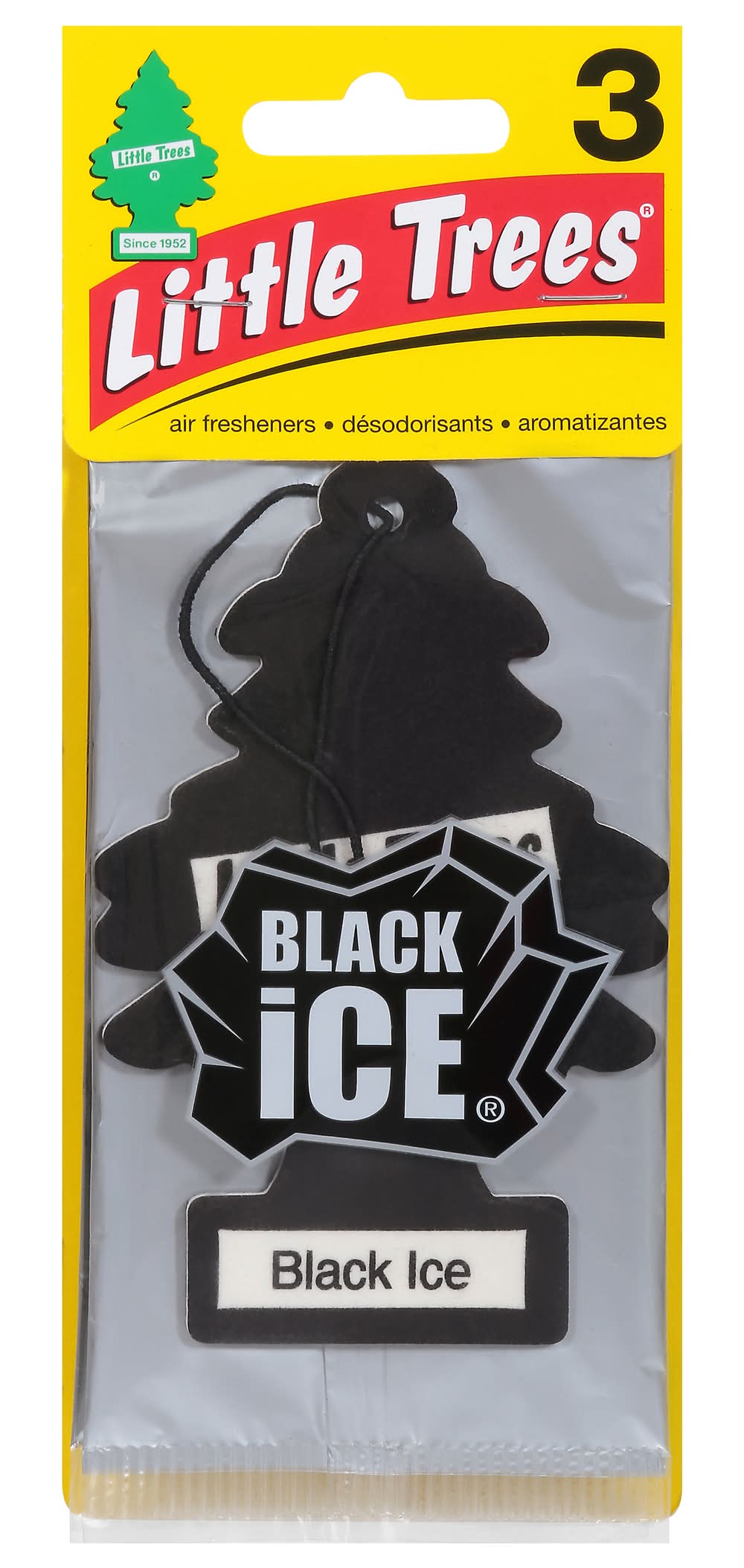 Little Trees Black Ice Air Fresheners (1.6 oz, 3 ct)