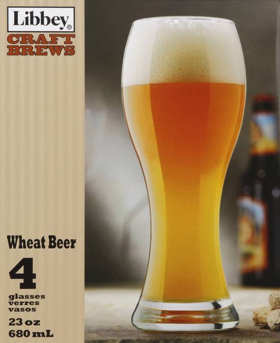 Libbey Craft Brews Wheat Beer Glasses (4 ct)