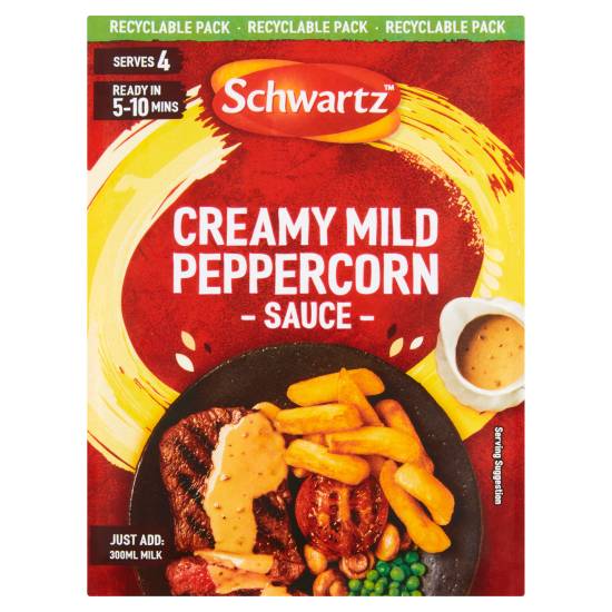 Schwartz Creamy Mild Peppercorn Sauce Mix 25g