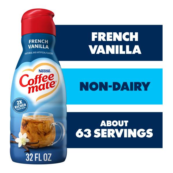 Coffee Mate French Vanilla Non-Dairy Creamer 32Oz Bottle