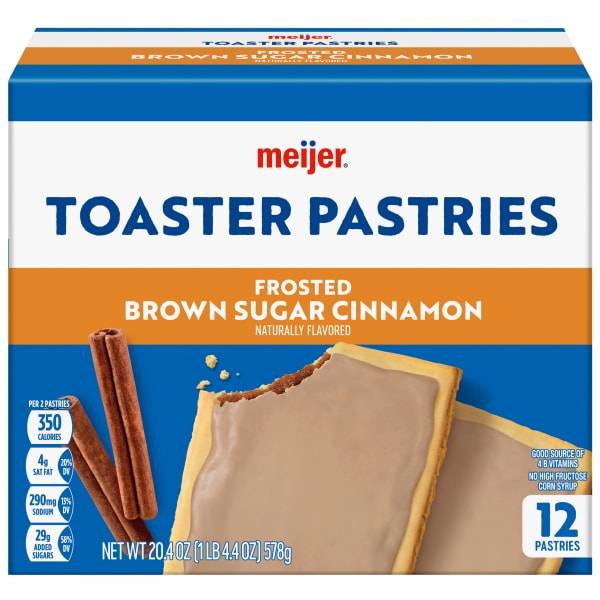 Meijer Brown Sugar Cinnamon Frosted Pastry Treats (12 ct)