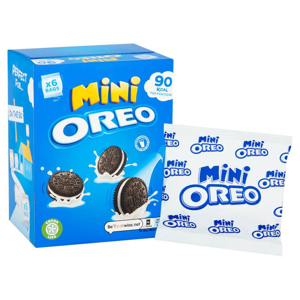 Oreo Mini Vanilla Sandwich Biscuits Snack Packs