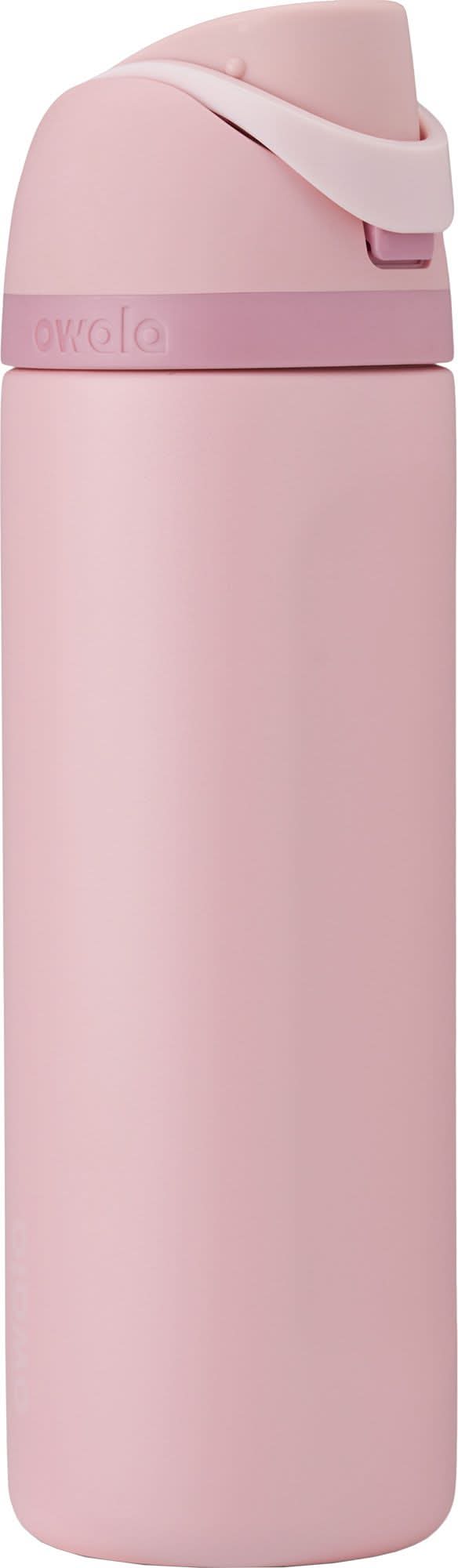 Owala 24 oz. FreeSip Stainless Steel Water Bottle (Rose Quartz)