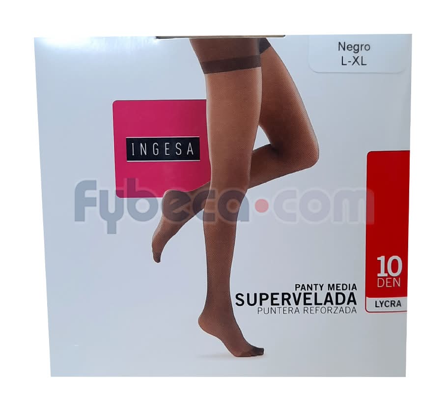 Medias Soporte Seduccion Negro Xl