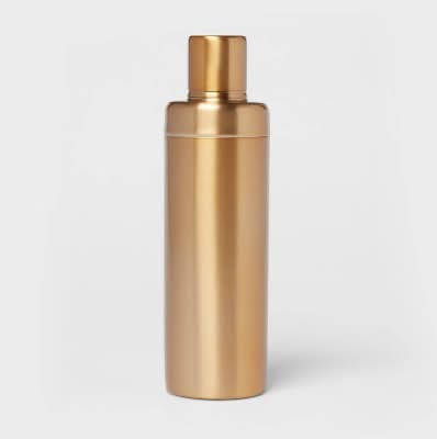Threshold Stainless Steel Metal Cocktail Shaker 25 oz, Gold