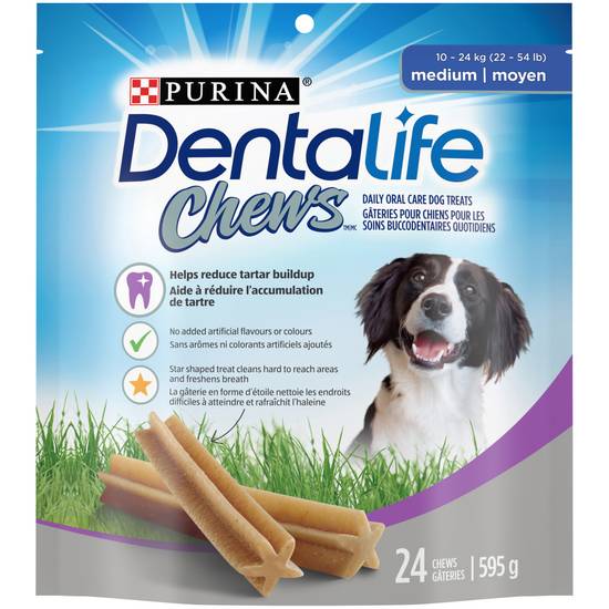 Dentalife Chews Medium Breed Dental Dog Treats (24 units)